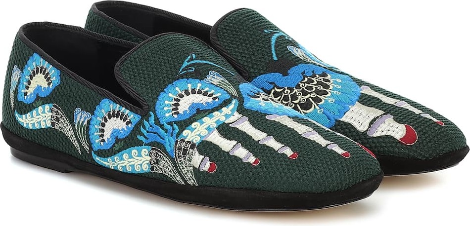 LOEWE Embroidered loafers