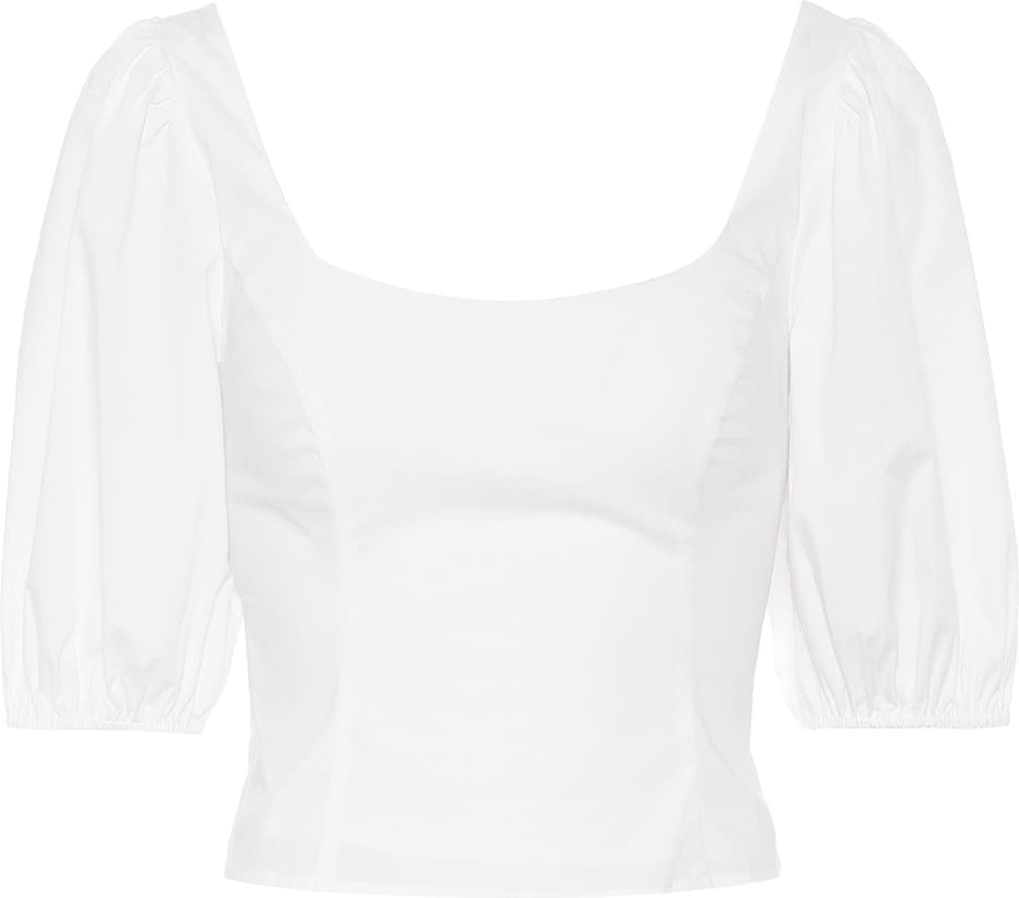 Staud Stretch-cotton poplin top