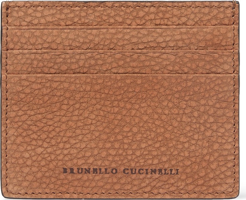 Brunello Cucinelli Full-Grain Nubuck Cardholder