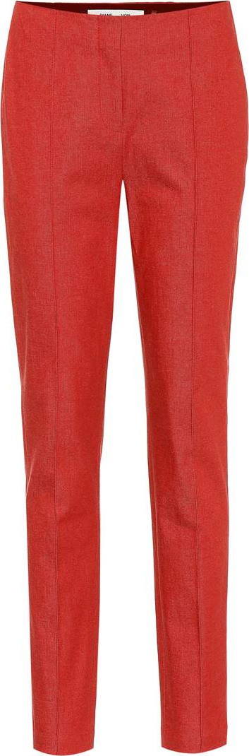 DIANE von FURSTENBERG Stretch-wool straight-leg pants