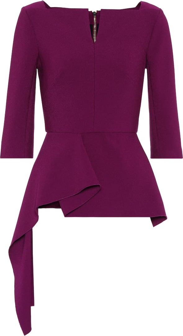 Roland Mouret Exclusive to Mytheresa – Siskin crêpe top