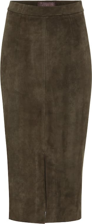 Stouls Carmen suede midi skirt