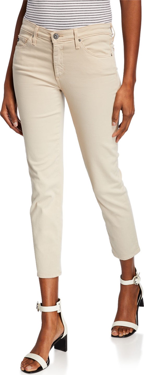AG Jeans Prima Mid-Rise Cigarette Crop Jeans