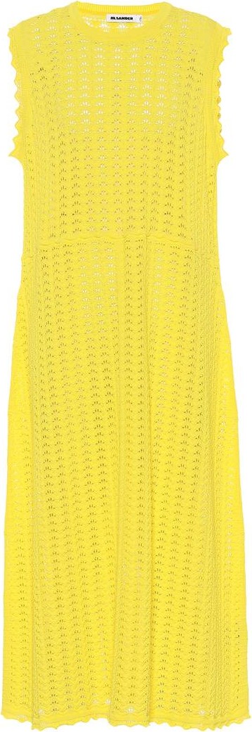 Jil Sander Crochet cotton dress