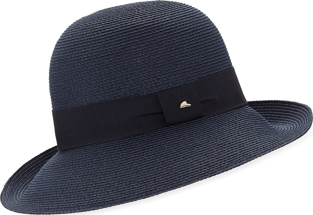 Frasconi Paper Braid Cloche w/ Ribbon Hat Band