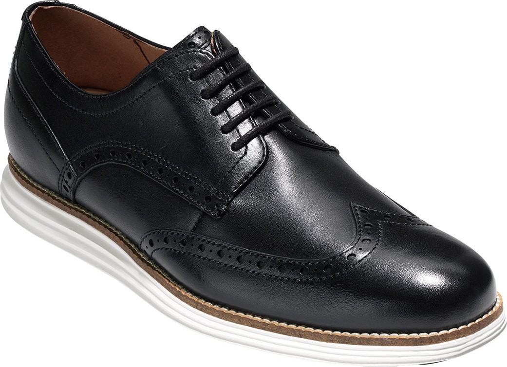 Cole Haan Men's Original Grand Leather Wing-Tip Oxfords, Black