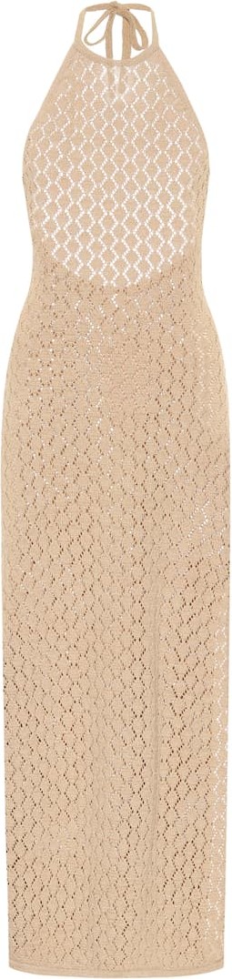 Cult Gaia Karen crocheted knit midi dress