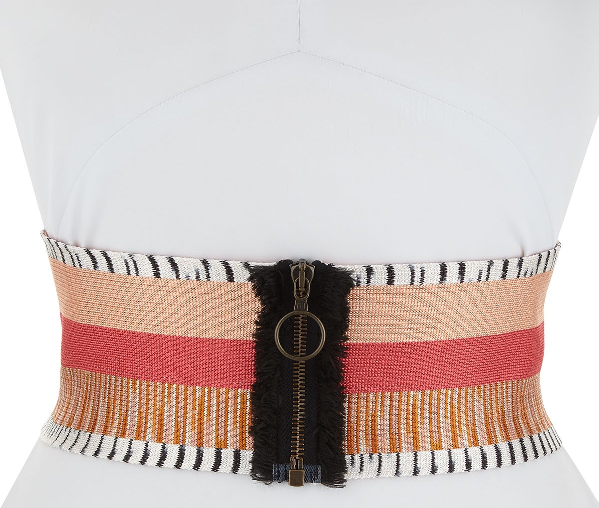Missoni Knitted Wide Zipper Belt