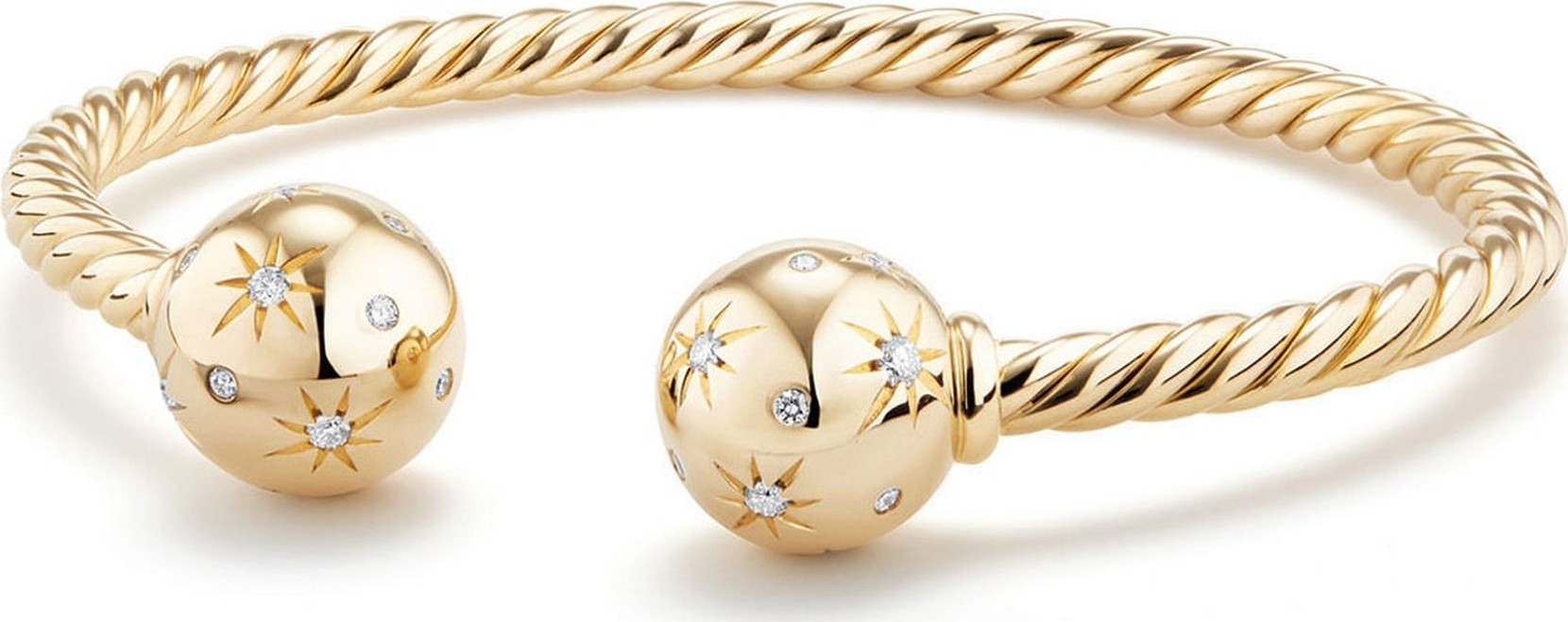 David Yurman Solari Bead Bracelet with Diamonds in 18K Gold