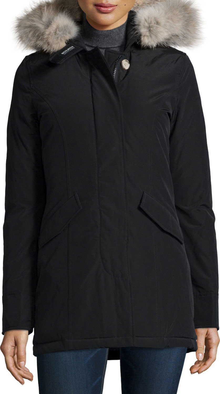 Woolrich Arctic Placket-Front Parka W/ Fur Hood