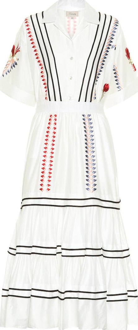 Temperley London Embroidered cotton dress