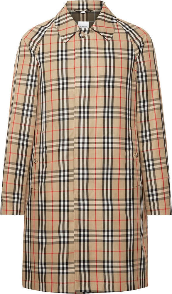 Burberry London England Checked Nylon Coat