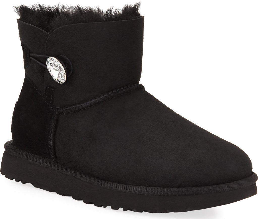UGG Mini Bailey Bling Low Boot, Black