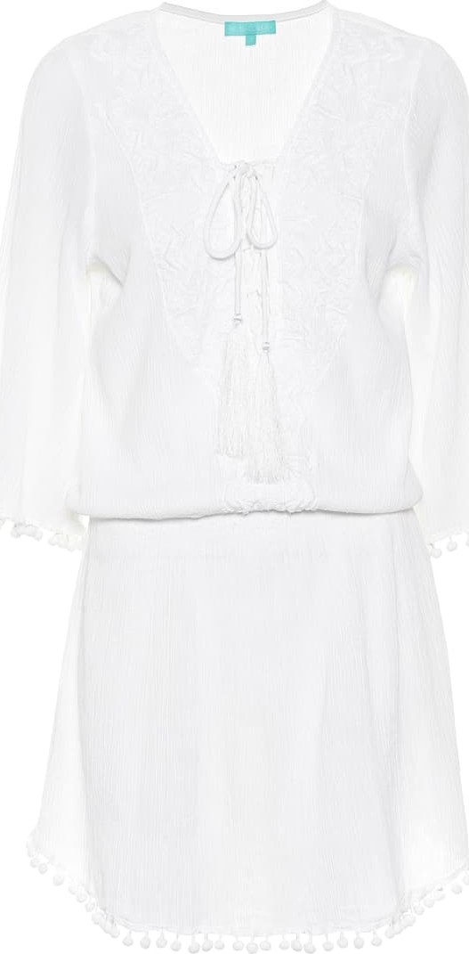 Melissa Odabash Kiah embroidered cotton dress