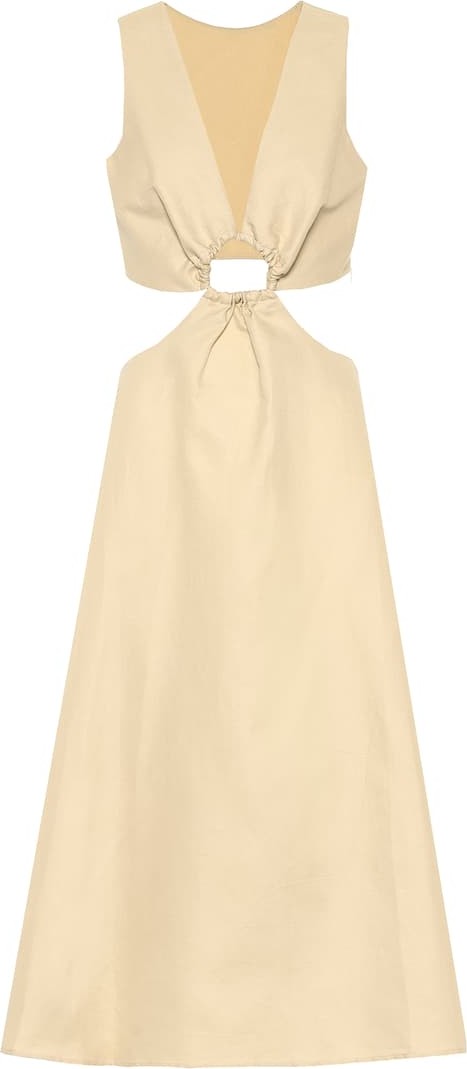 Cult Gaia Cybele linen and cotton midi dress