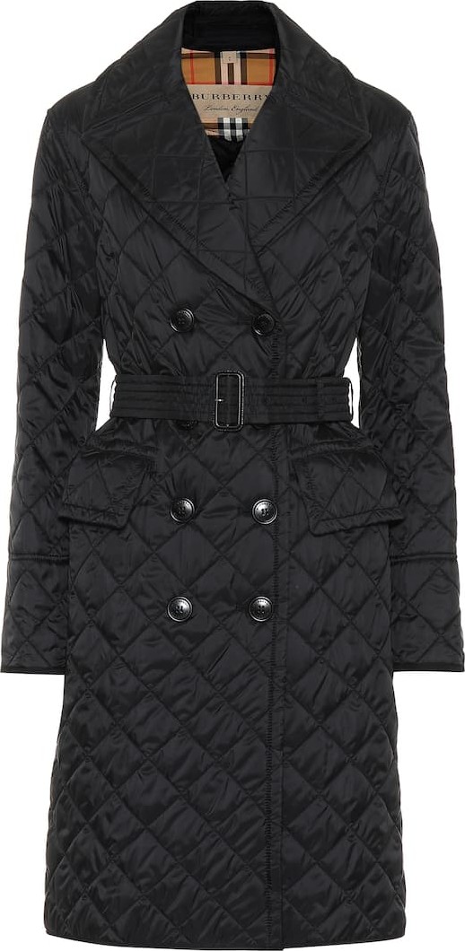 Burberry London England Quilted trench coat