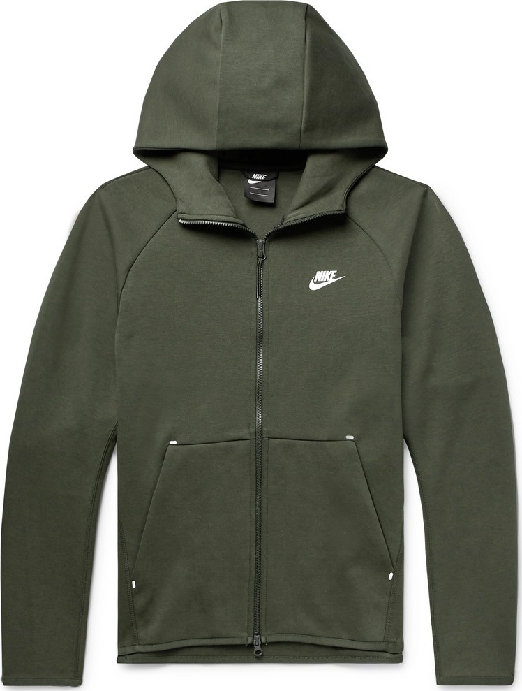 Nike Sportswear Cotton-Blend Tech-Fleece Zip-Up Hoodie