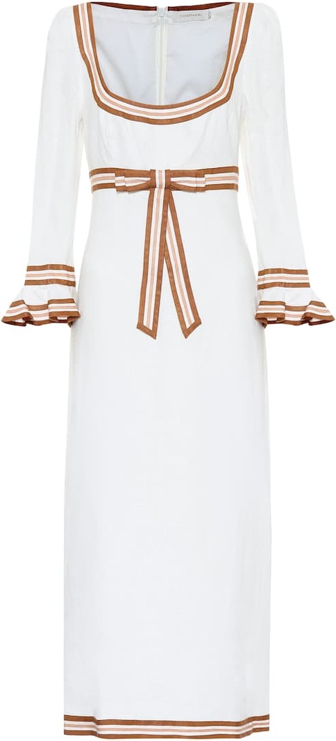 Zimmermann Super Eight linen midi dress