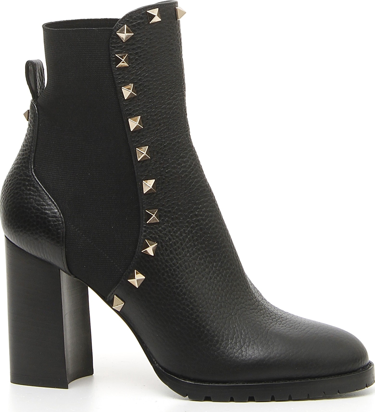 Valentino Rockstud Block Heel Bootie