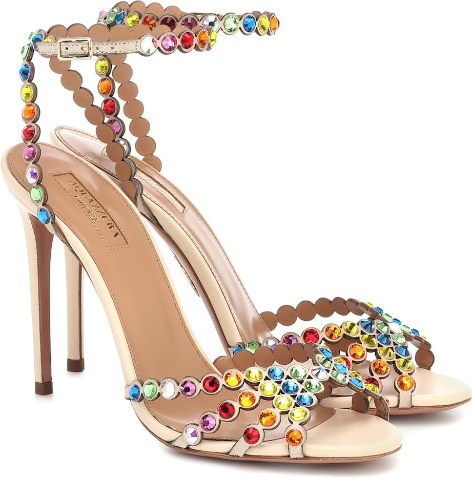 Aquazzura Tequila 105 embellished sandals