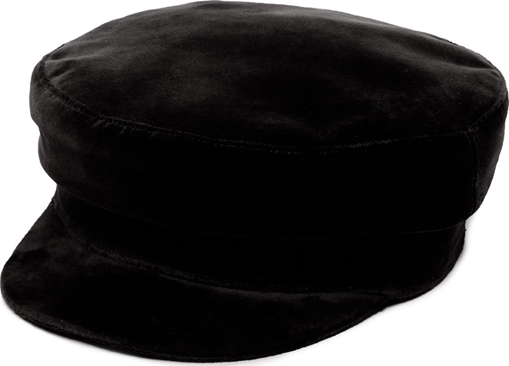 Janessa Leone Mattie Velvet Newsboy Hat