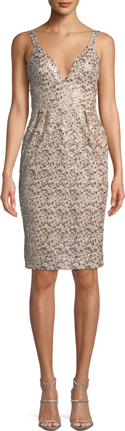 Jill Jill Stuart Anuska Sleeveless Sequin Cocktail Dress