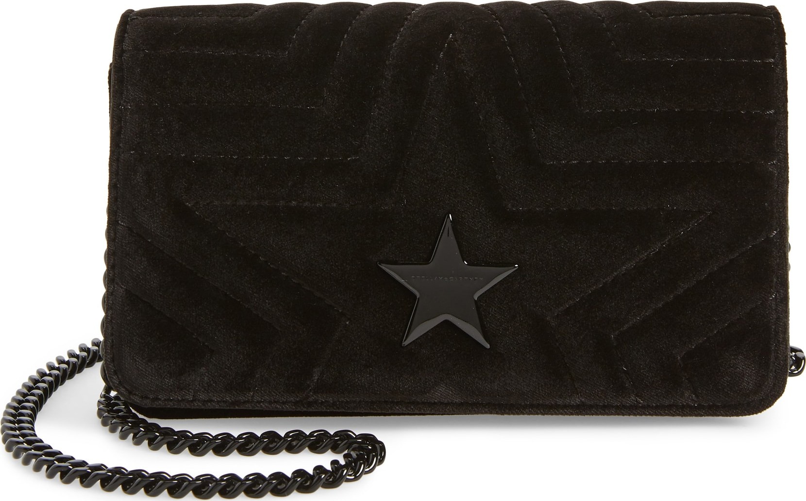 Stella McCartney Mini Velvet Star Crossbody Bag