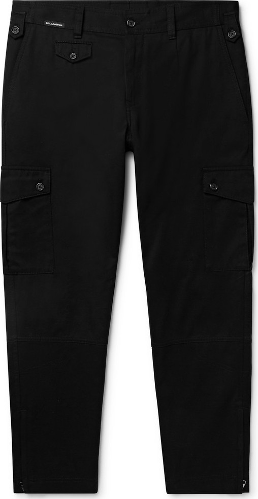Dolce & Gabbana Slim-Fit Cotton-Blend Twill Cargo Trousers