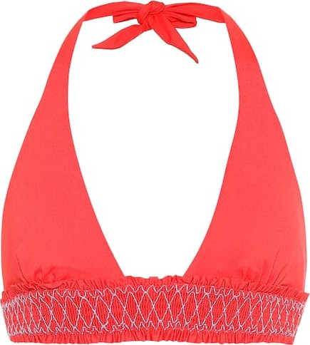 HEIDI KLEIN Sophia smocked bikini top