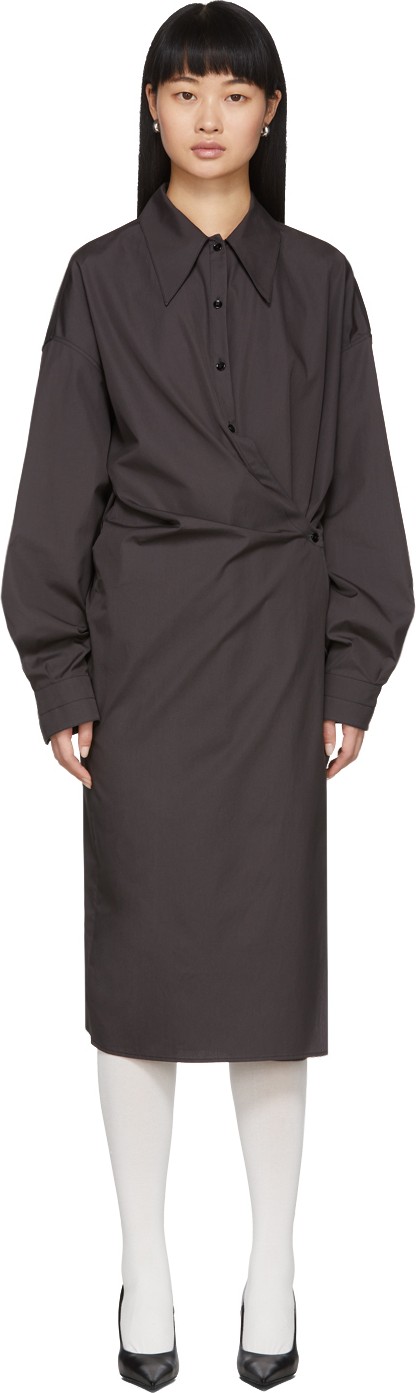 Lemaire Grey New Twisted Dress