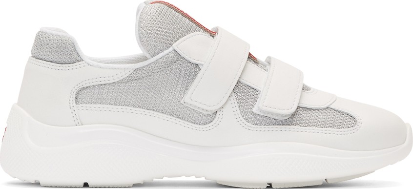 Prada White Mesh Sneakers