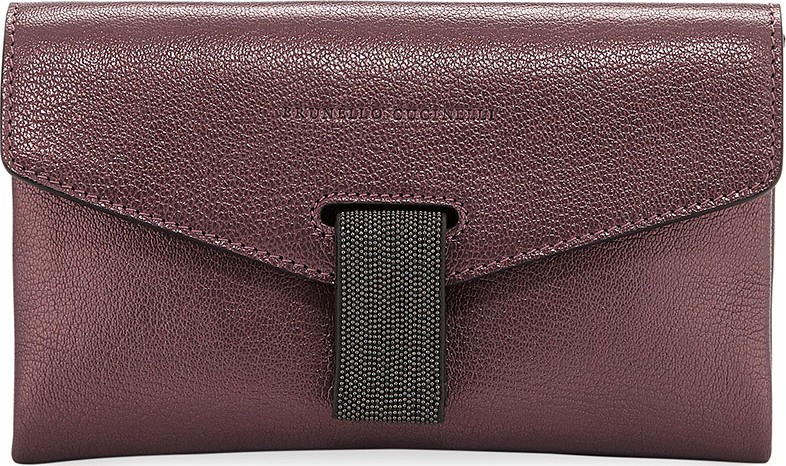 Brunello Cucinelli Mini Leather City Crossbody Bag