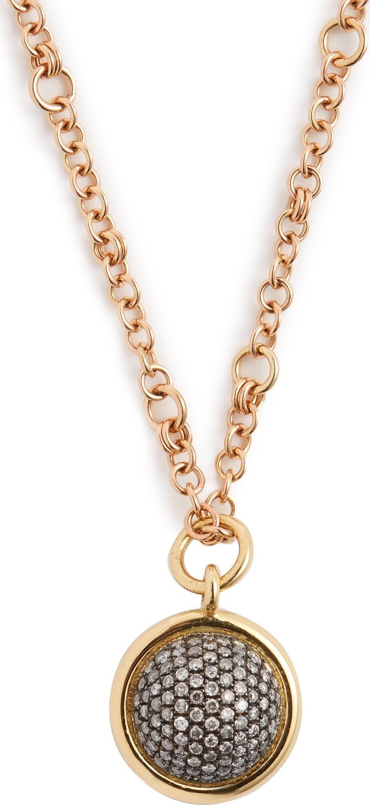Spinelli Kilcollin Galina 18kt rose-gold & diamond-pavé necklace