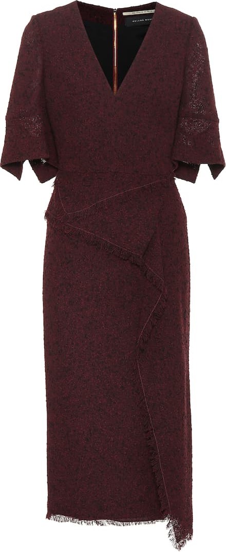 Roland Mouret Marengo wool-blend midi dress