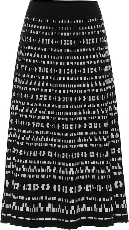 Max Mara Pesche patterned midi skirt