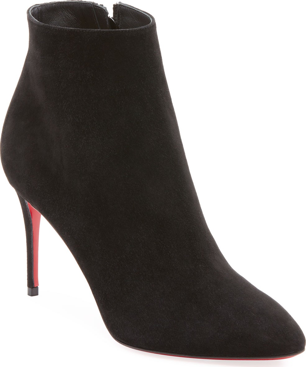 Christian Louboutin Eloise Suede Red Sole Booties