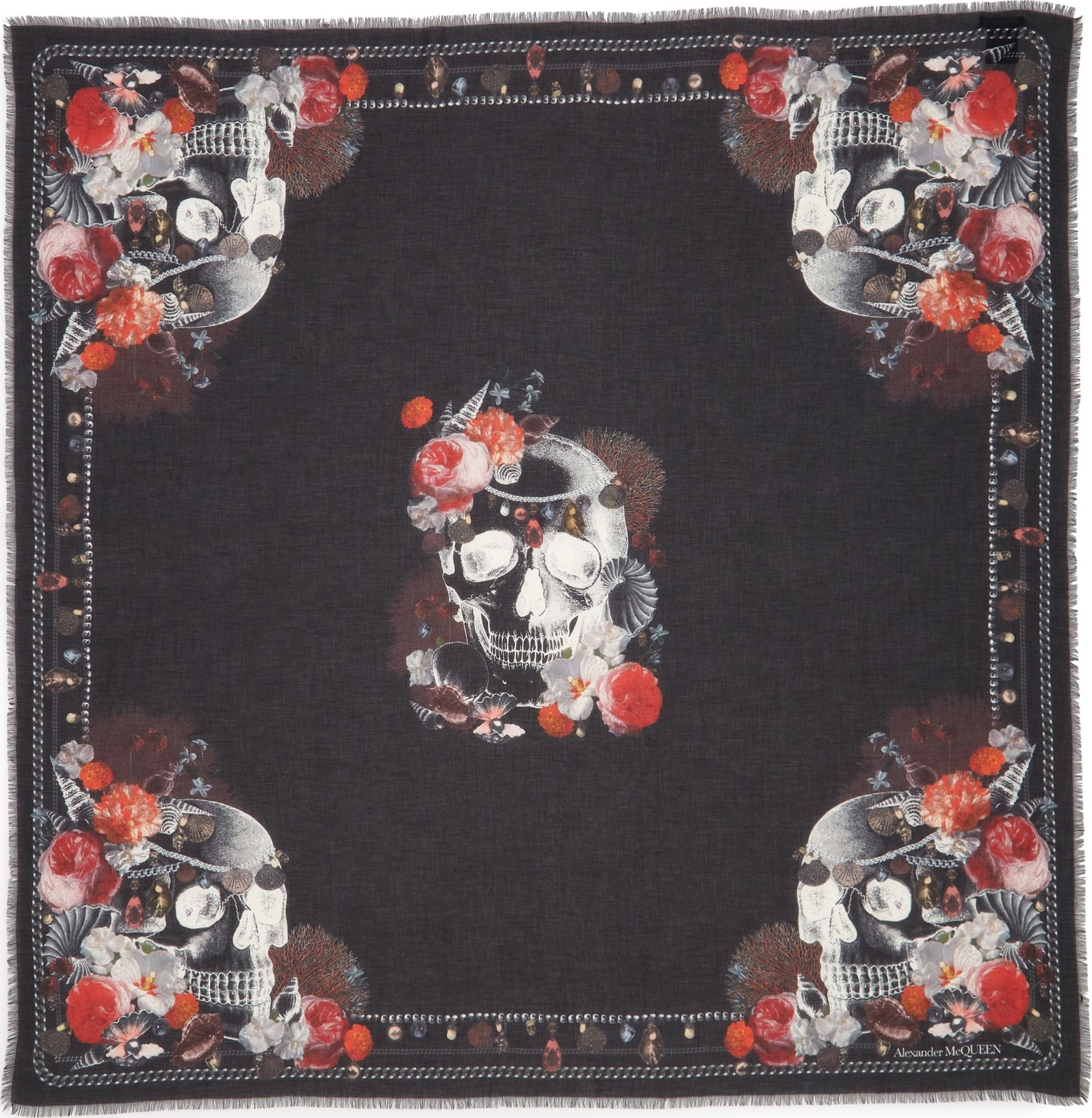 Alexander McQueen Neptune's Treasures Scarf