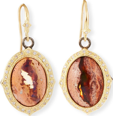 Armenta Old World Mexican Fire Opal Dangle Earrings