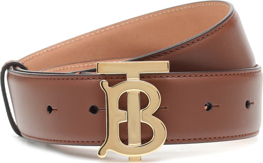 Burberry London England TB leather belt