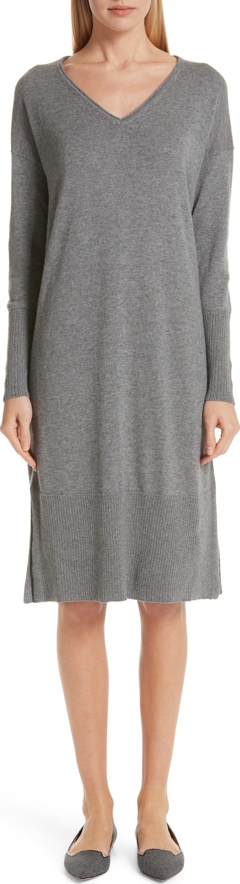 Lafayette 148 New York Cashmere & Silk Sweater Dress