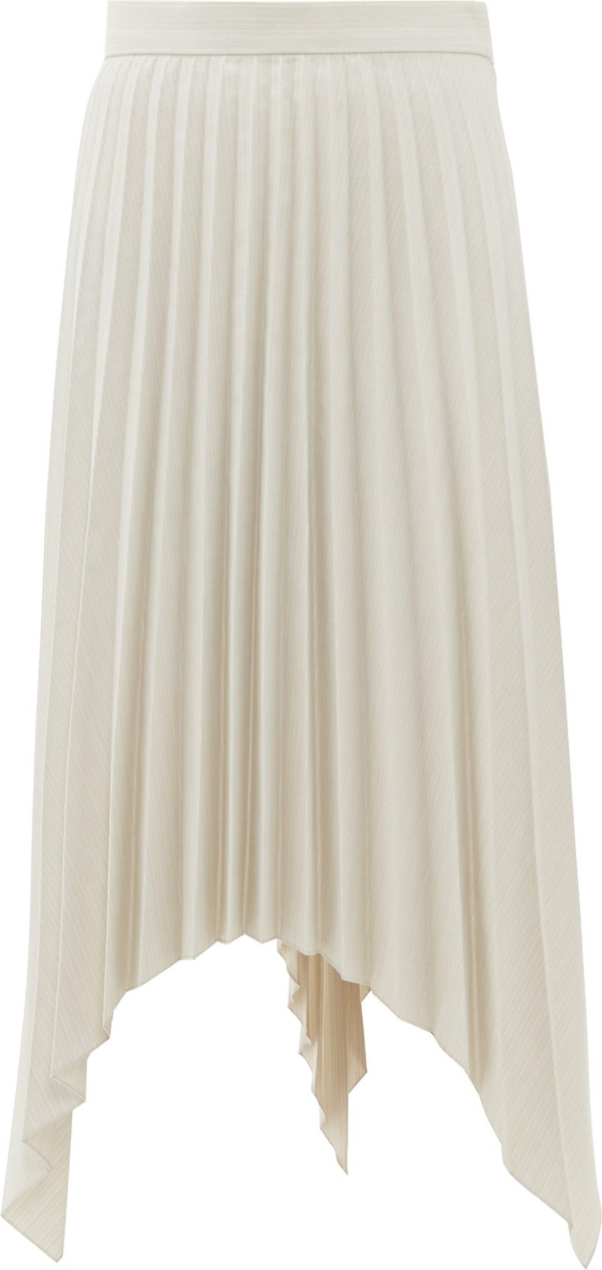 Acne Studios Ilsie pleated asymmetric wool-blend skirt