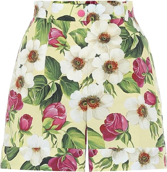 Dolce & Gabbana Floral cotton shorts