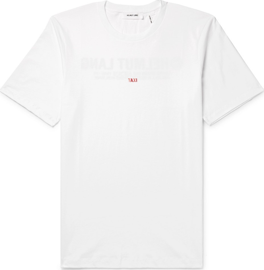 Helmut Lang Taxi Paris Logo-Print Cotton-Jersey T-Shirt