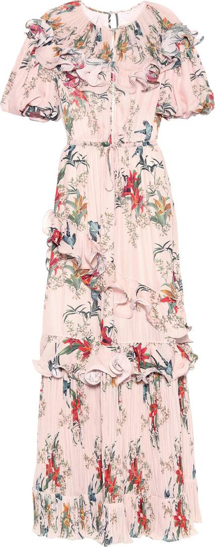 Johanna Ortiz Queen Of Sheeba silk-blend dress