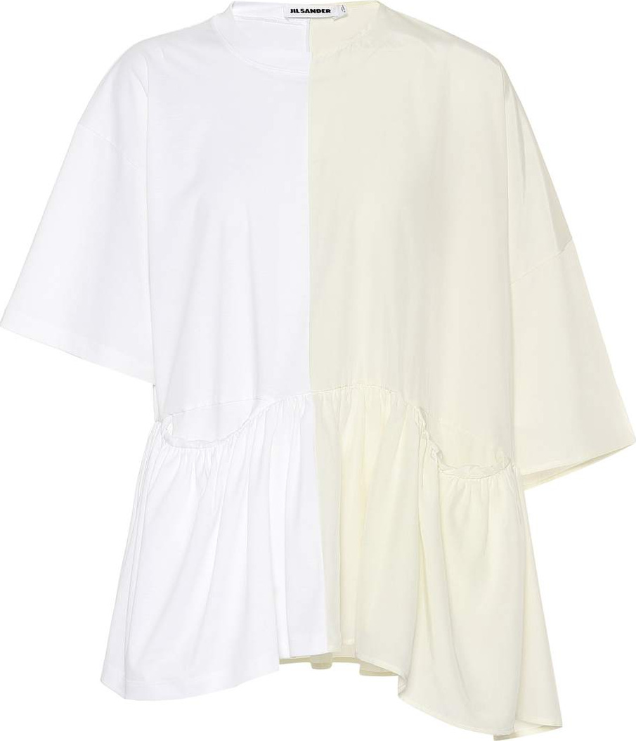 Jil Sander Cotton and silk top