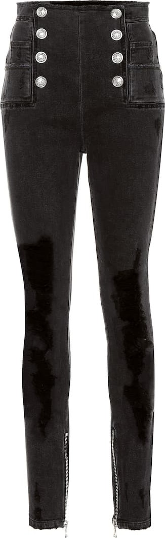 Balmain High-rise skinny jeans
