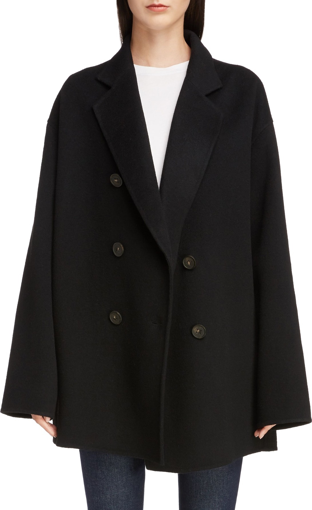 Acne Studios Odine Double Breasted Wool & Cashmere Coat