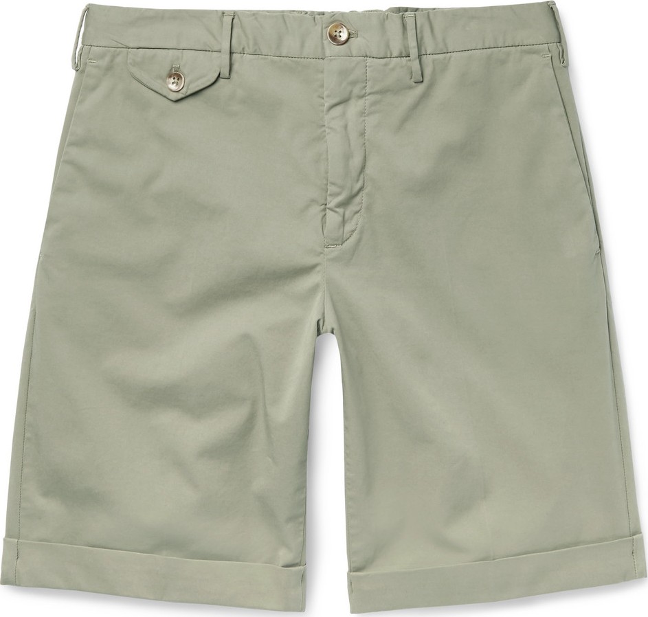 Incotex Slim-Fit Stretch-Cotton Twill Shorts