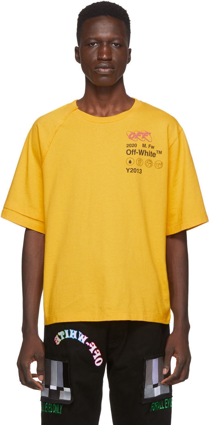Off White Yellow Industrial Y013 T-Shirt