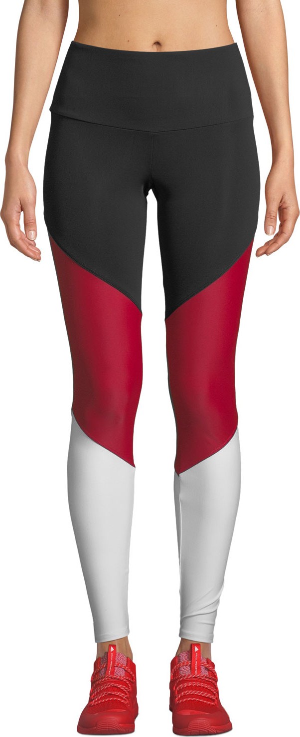 ONZIE High-Rise Colorblock Track Leggings
